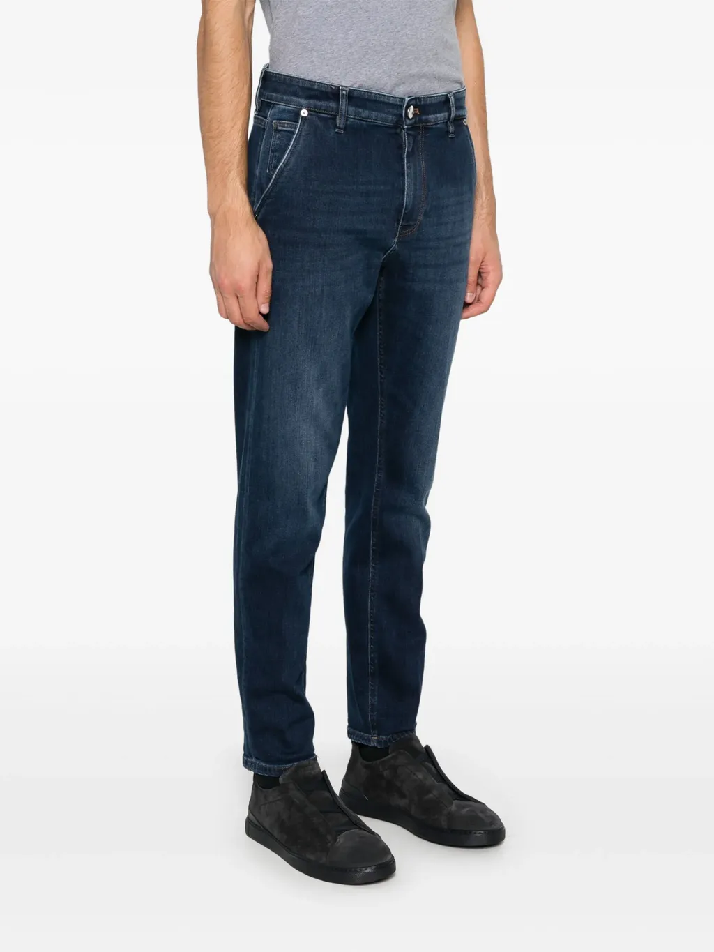 Denim Straight-Leg Jeans