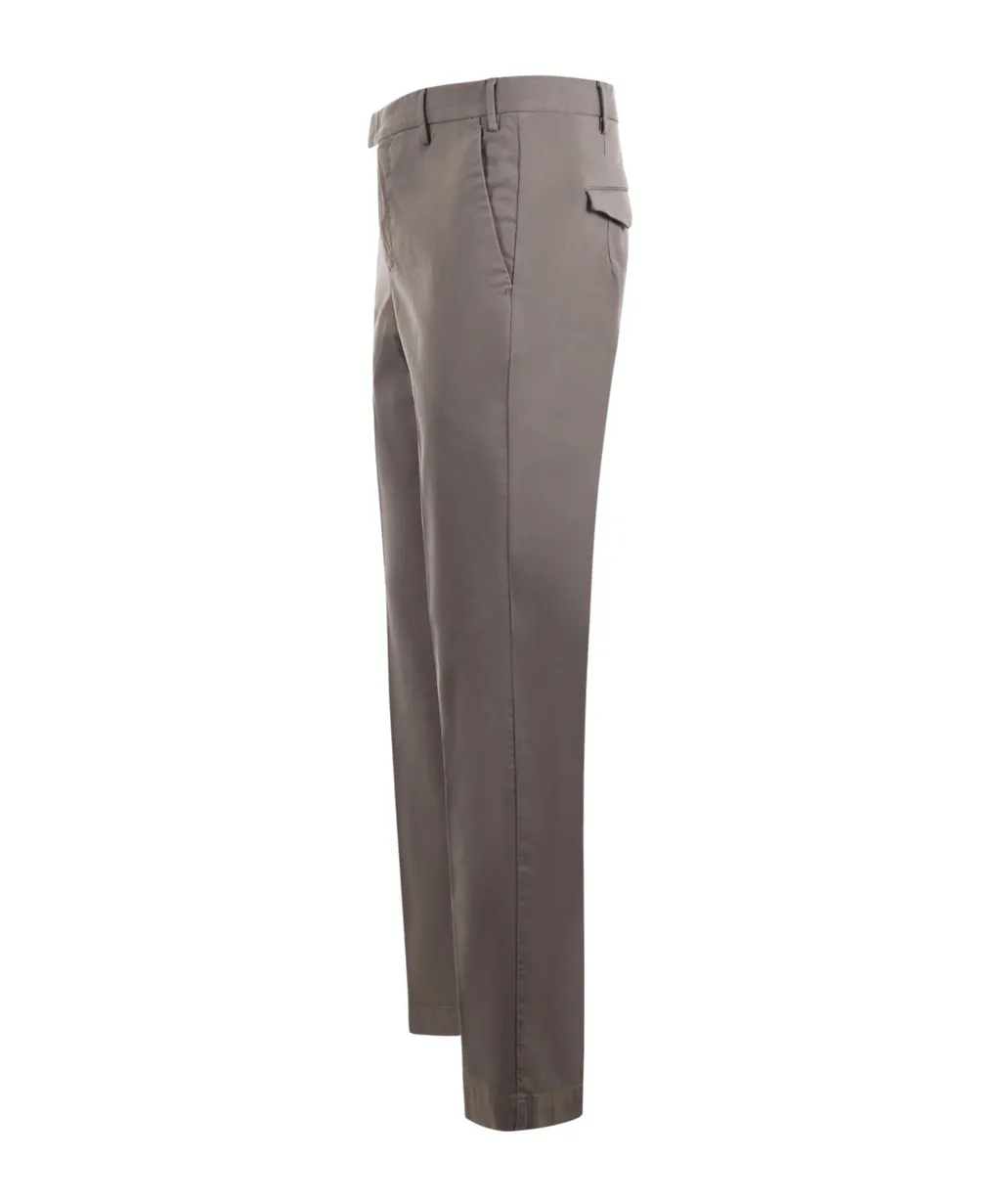 Pleated Zipper Casual Pants