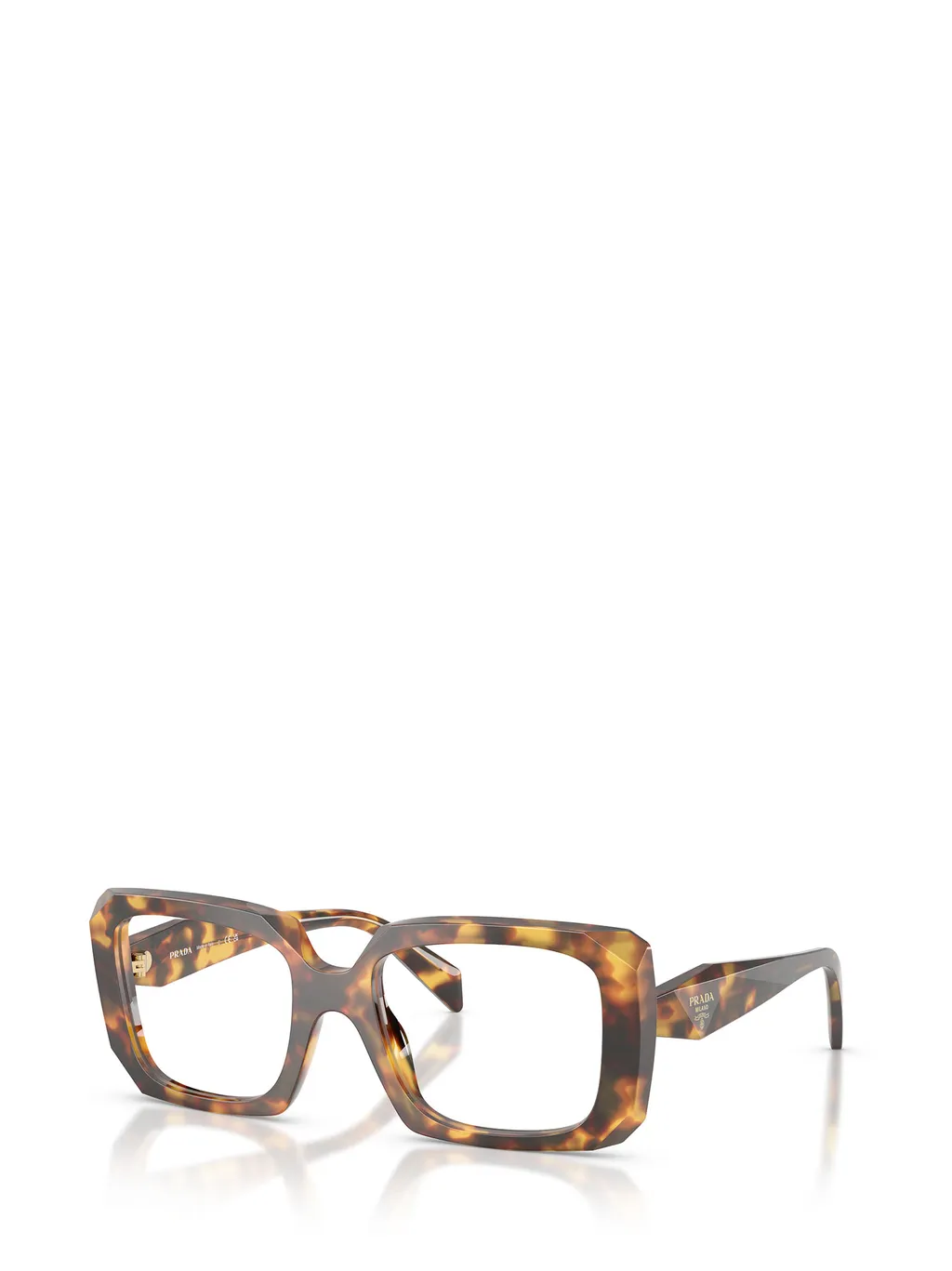 Square-Frame Tortoiseshell Glasses