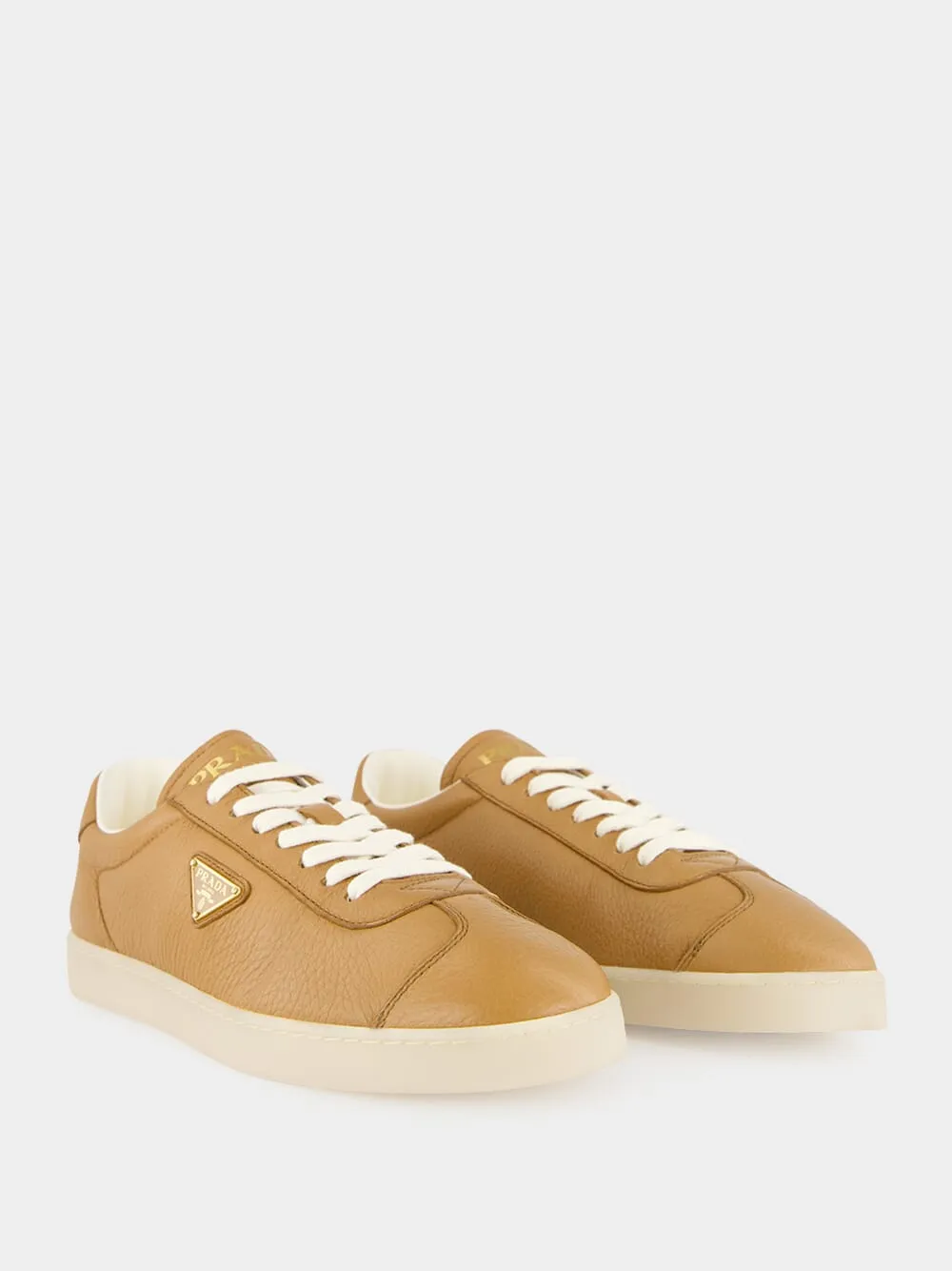 Lace-Up Leather Sneakers