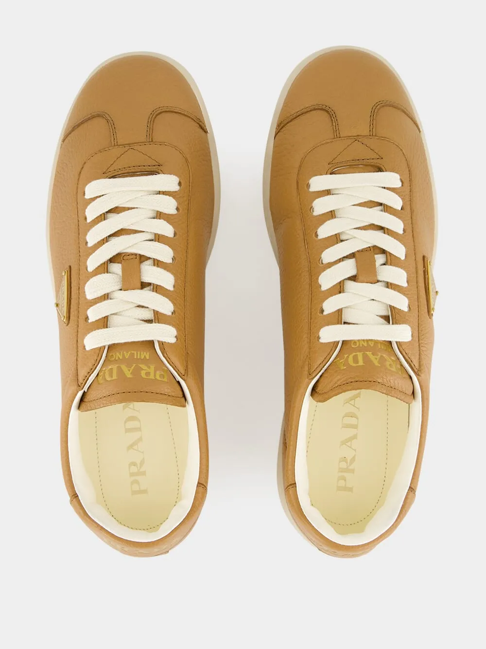 Lace-Up Leather Sneakers