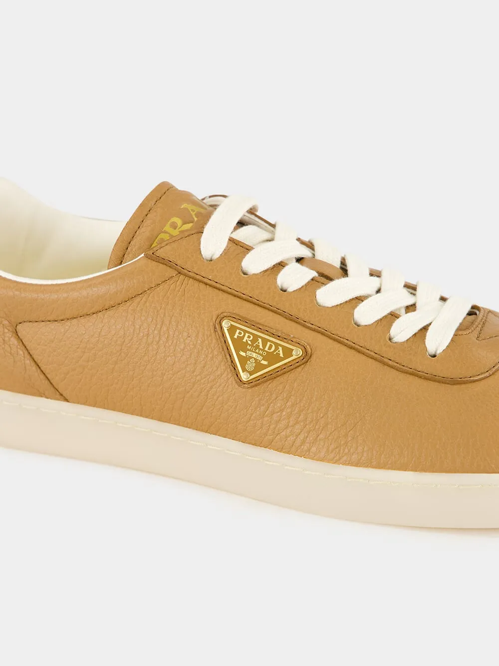 Lace-Up Leather Sneakers