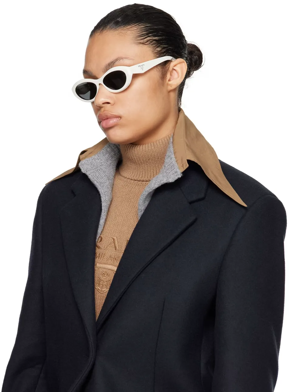 Oval-Frame Sunglasses