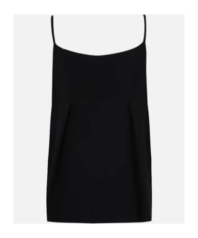 Jewel-Embellished Pleated Top