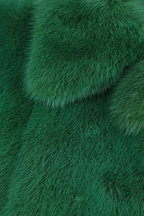 Long-Sleeved Fur Coat