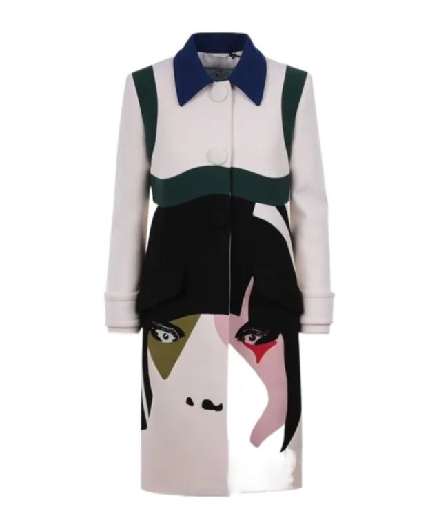 Single-Breasted Long-Sleeved Coat