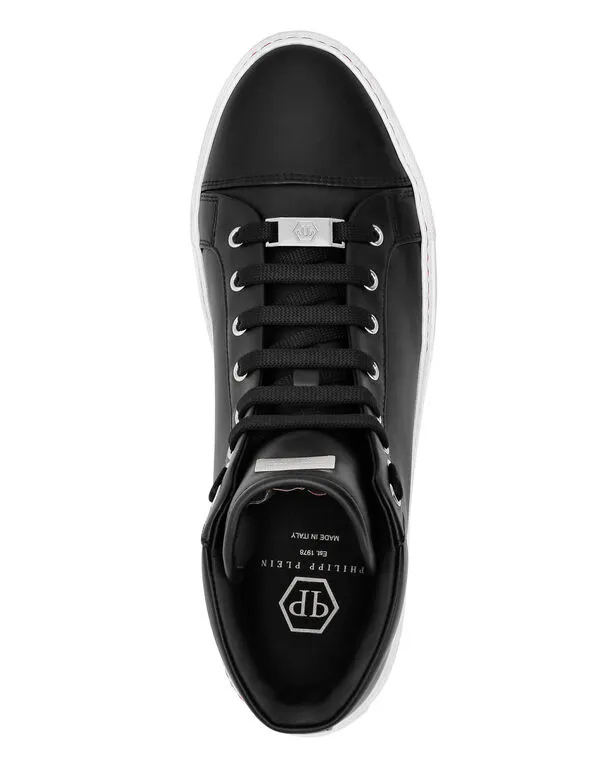 Logo Details High-Top Casual Sneakers