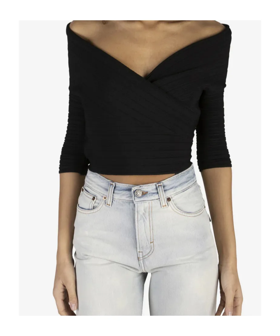 V-Neck 3/4 Sleeve Pullover
