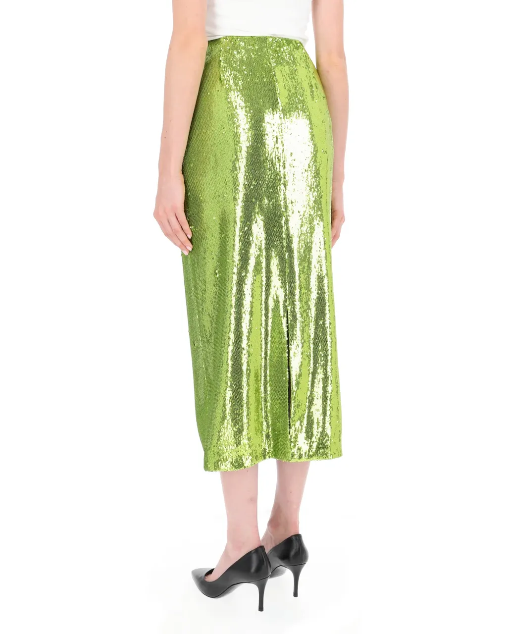 Sequined Straight Hem Skirt