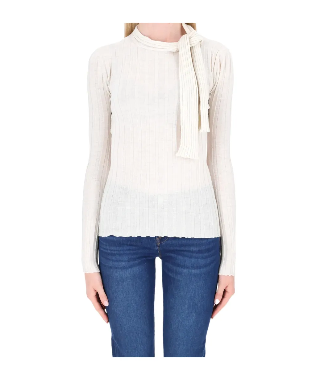 Roll Neck Crochet Jumper