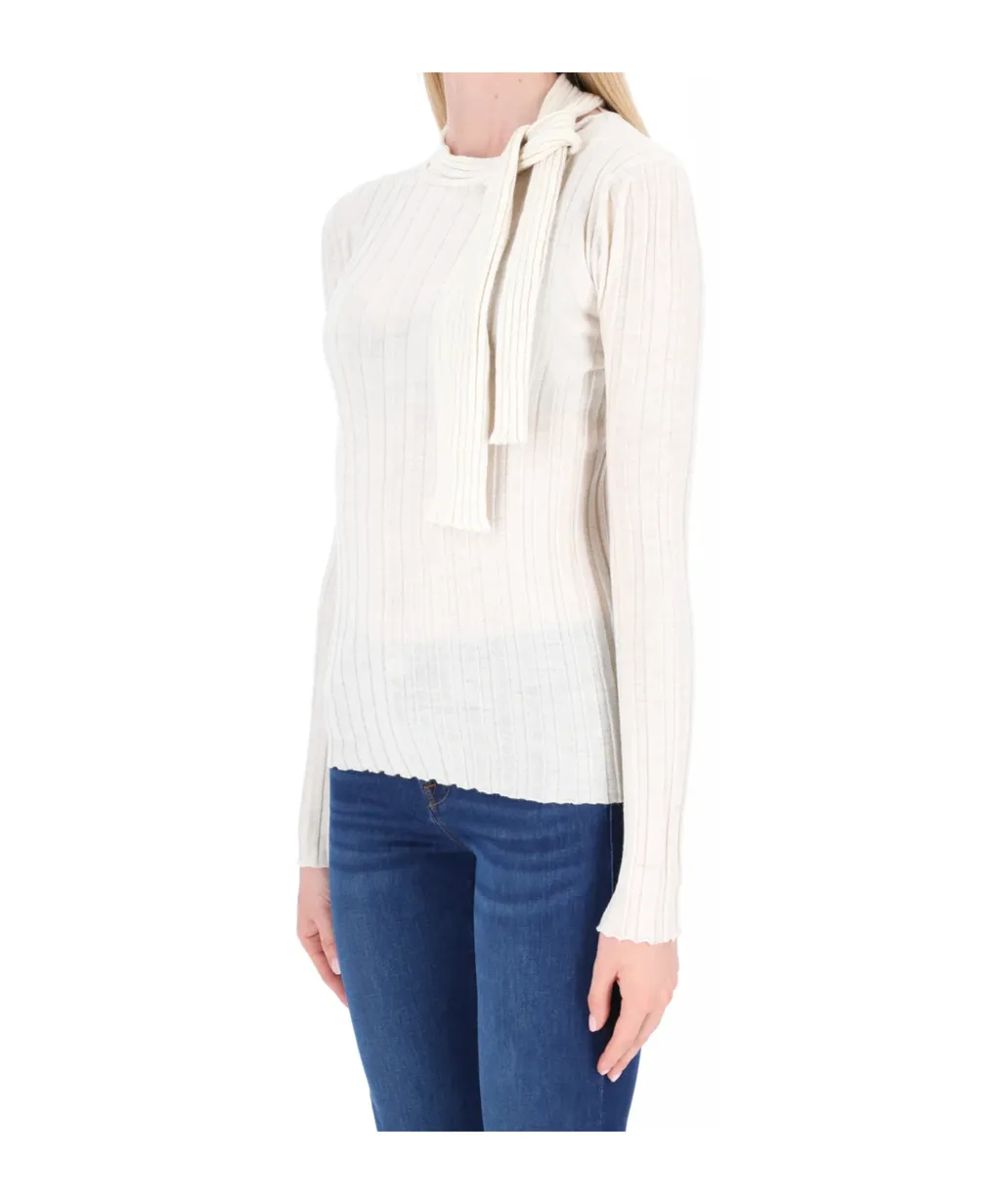 Roll Neck Crochet Jumper
