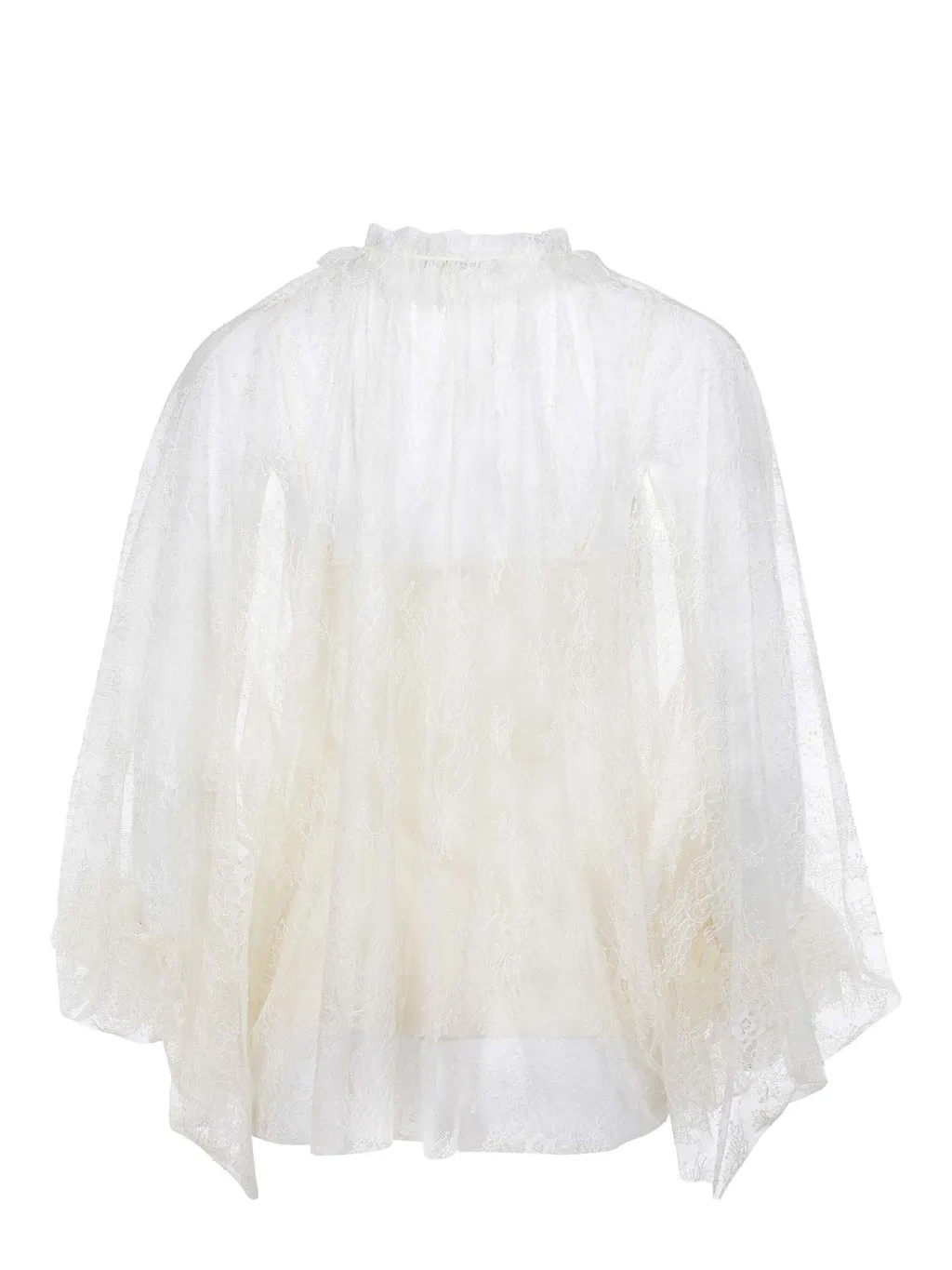 Ruffle Detailed Lace Blouse