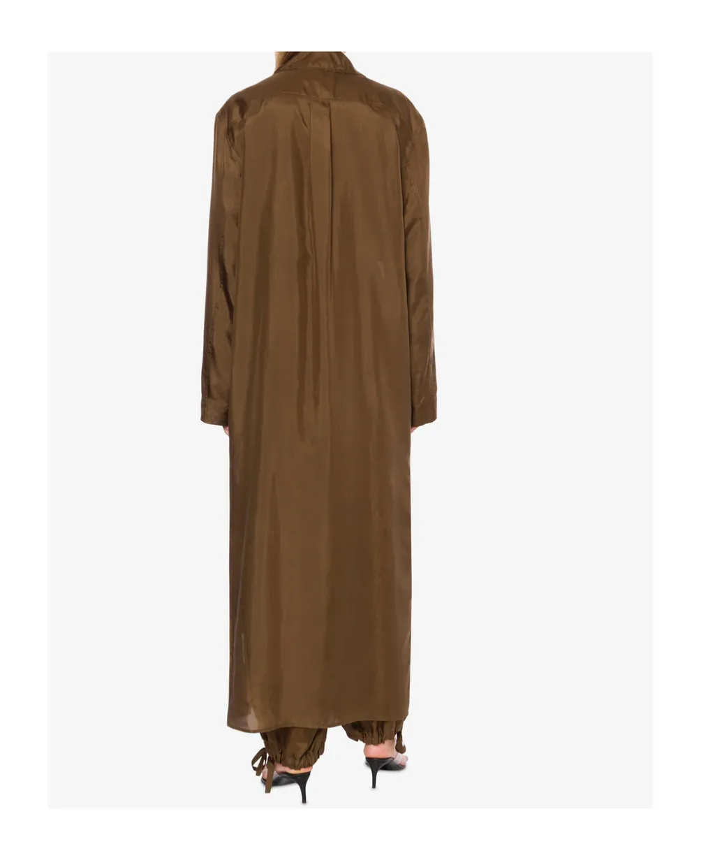 Washed Habotai Silk Duster