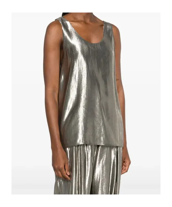 Platinum Silk Top