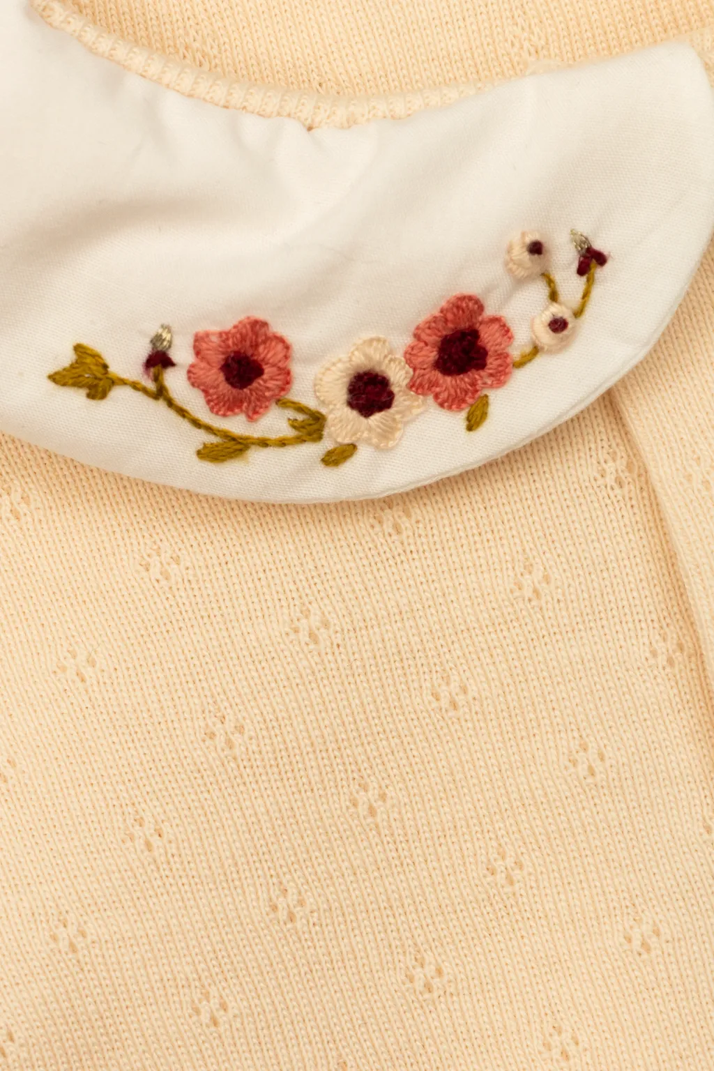Floral Embroidered Pajamas