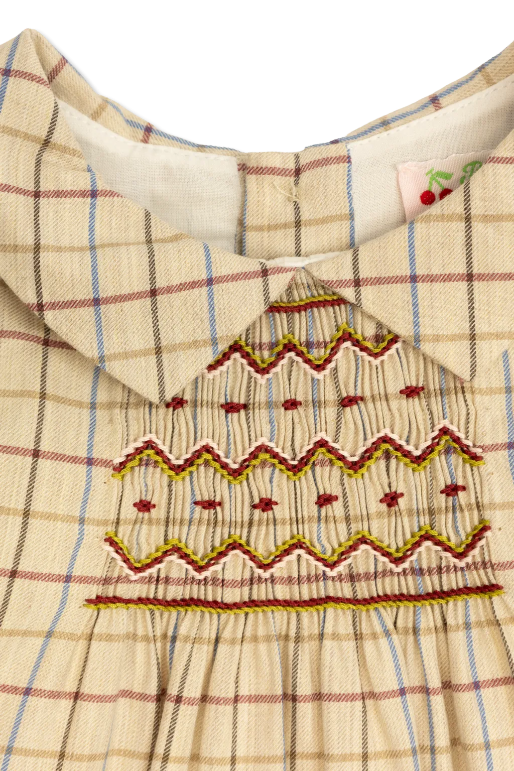 Checked Smocked Dress