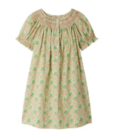 Balloon Sleeved Floral Printed Dress