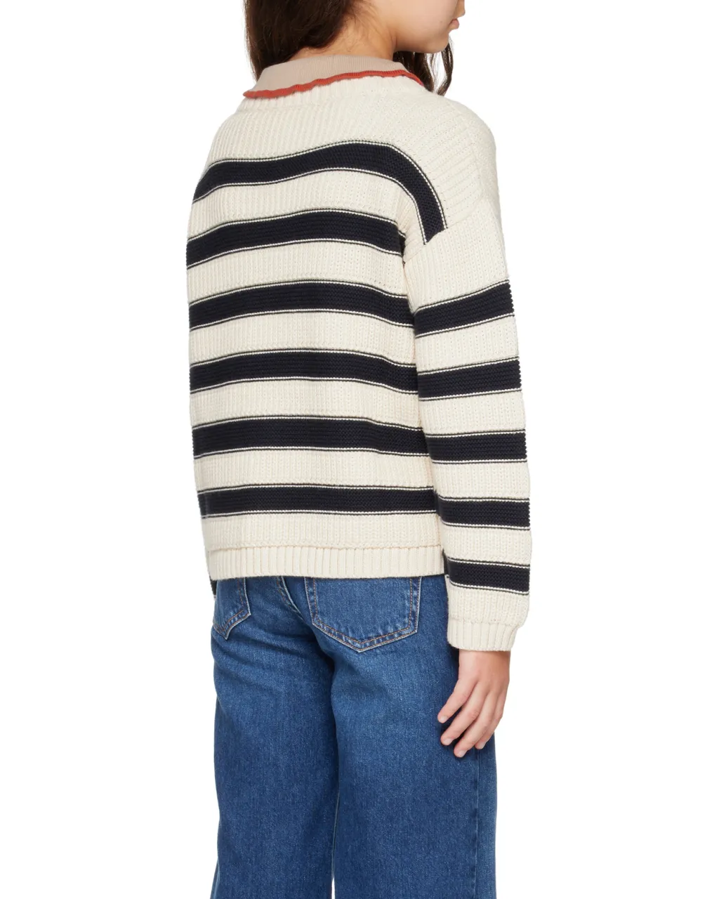 Cherry Embroidered Striped Jumper