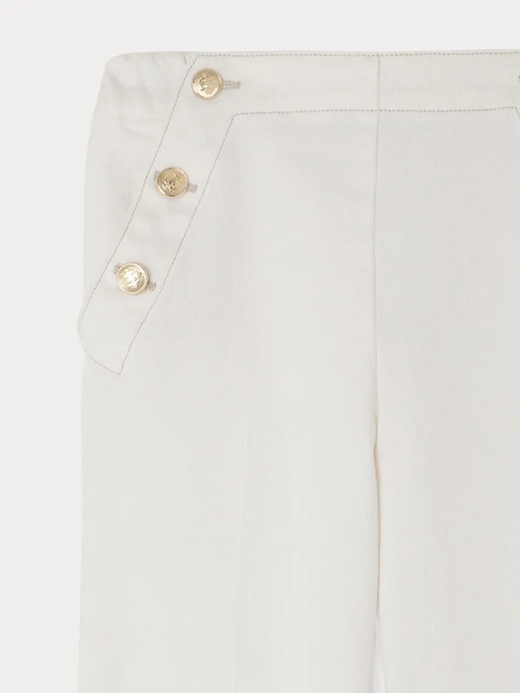 Gaetane Buttoned Wide-Leg Trousers