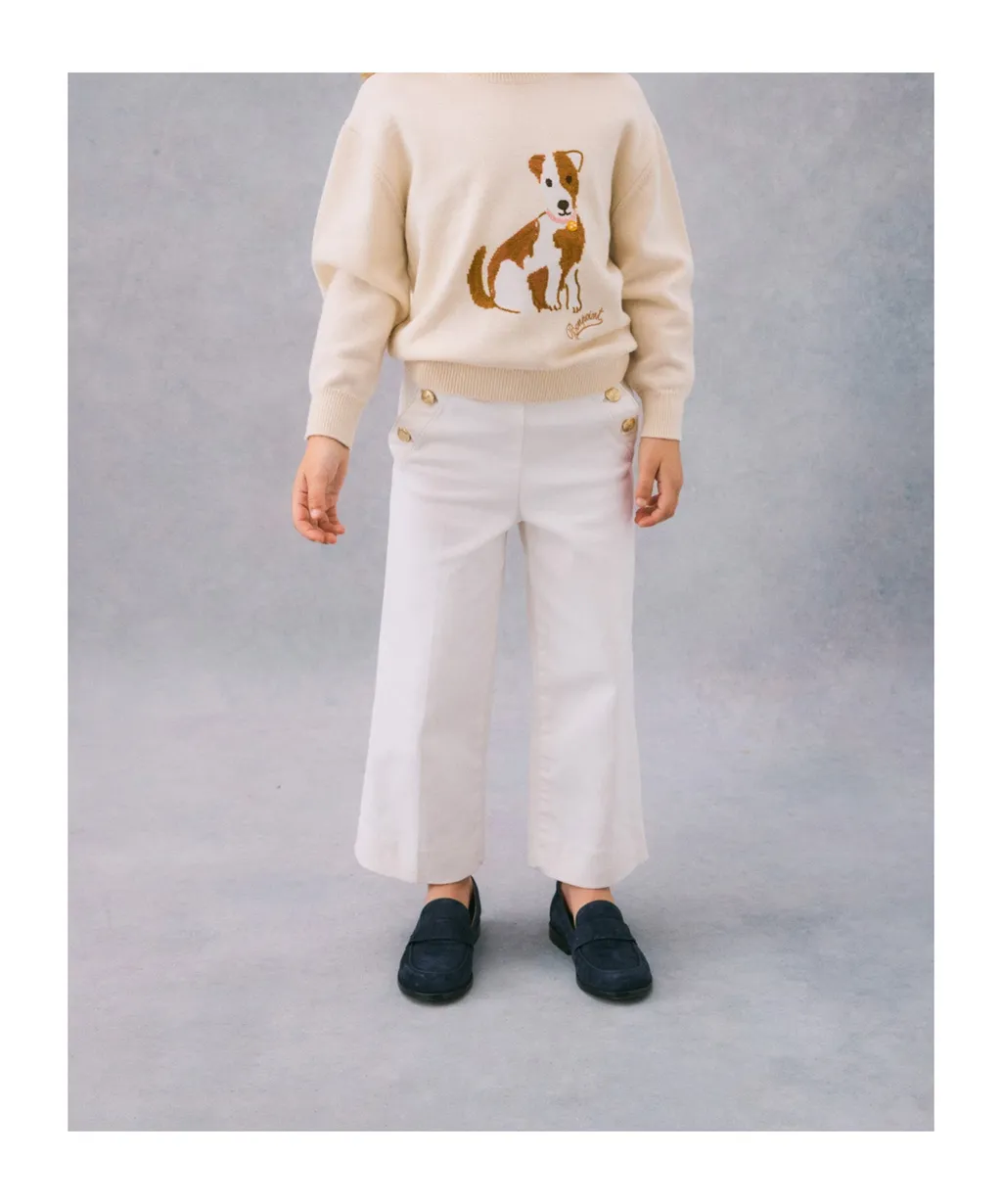 Gaetane Buttoned Wide-Leg Trousers