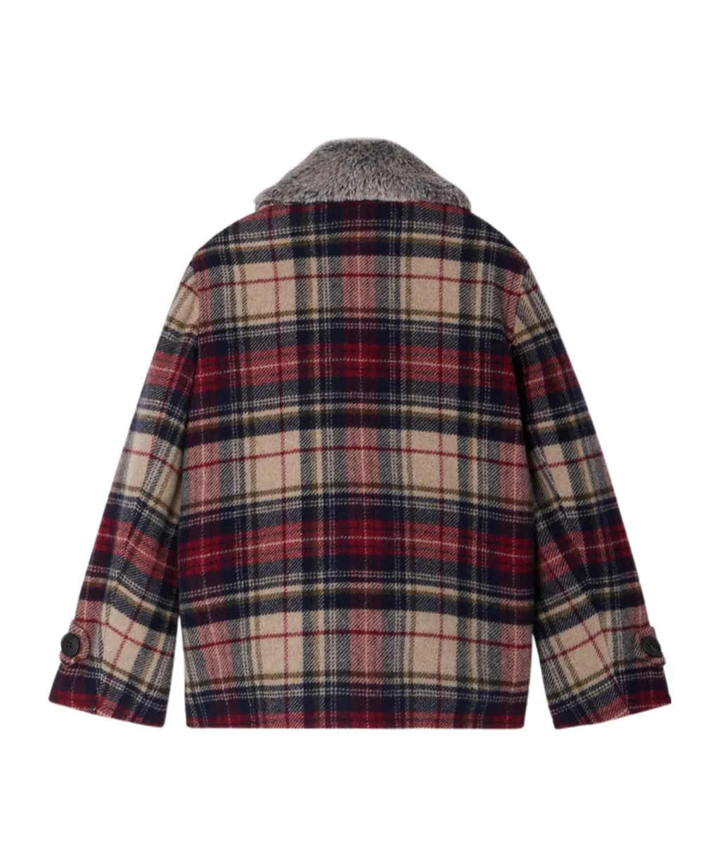 Gigliola Checked Tweed Coat