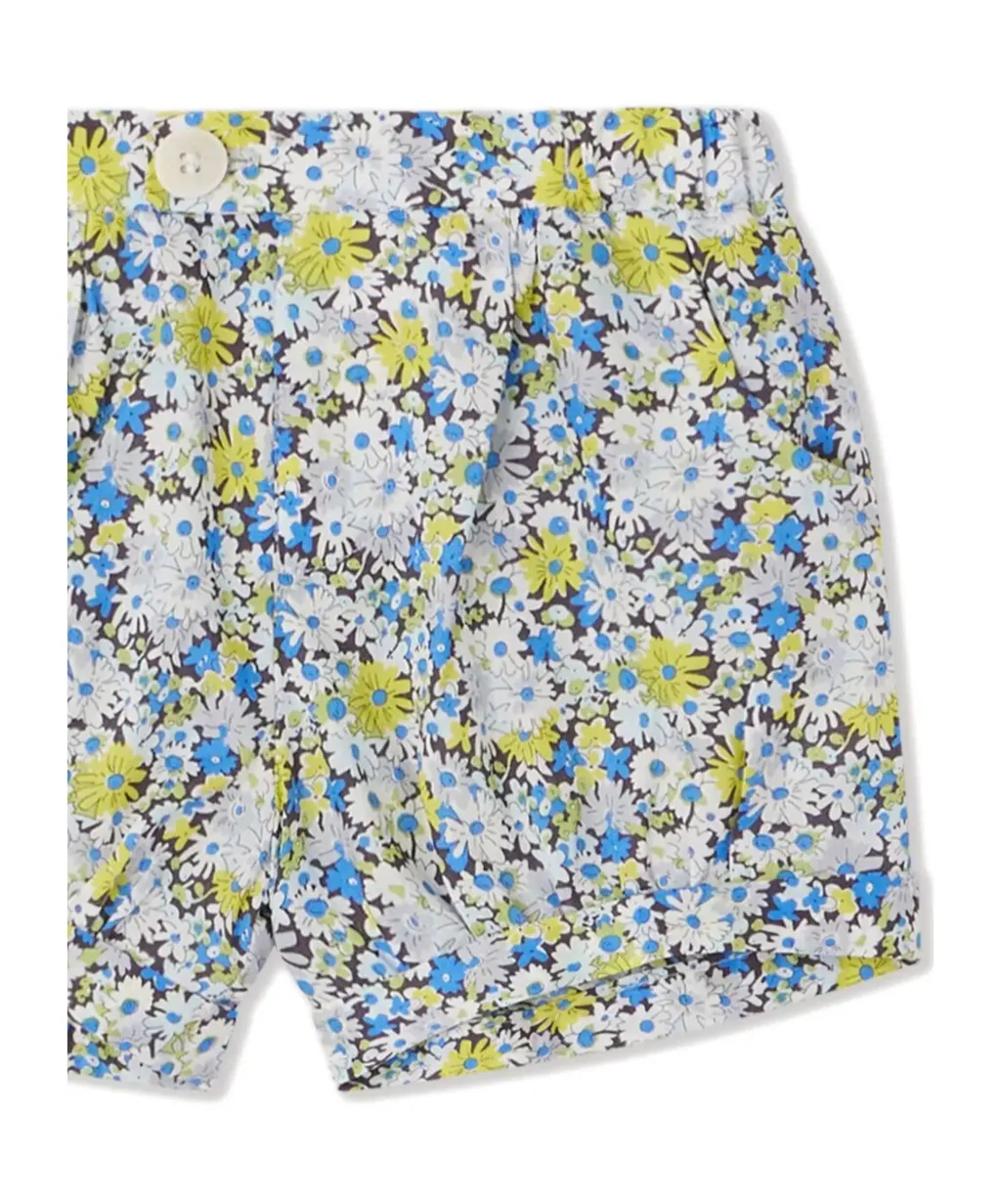Square Floral Printed Shorts