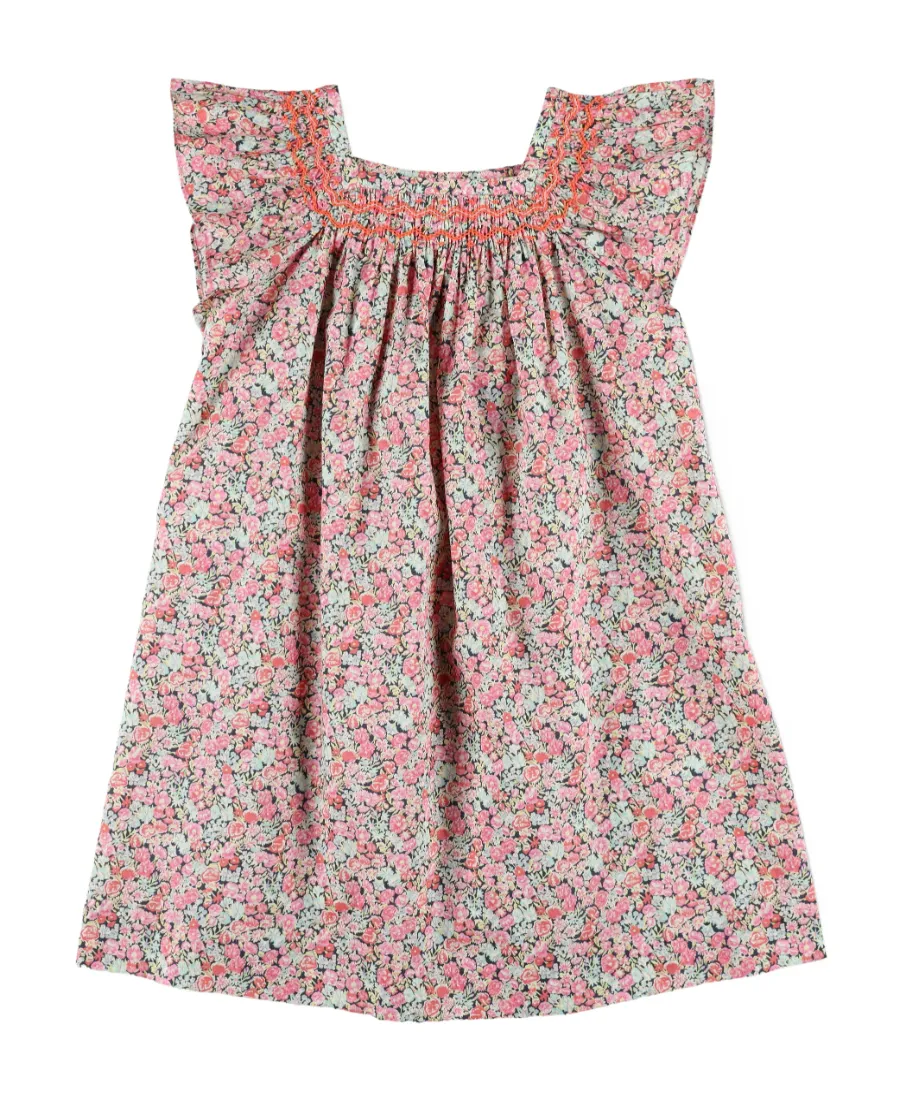 Coryse Floral Printed Flared Hem Dress