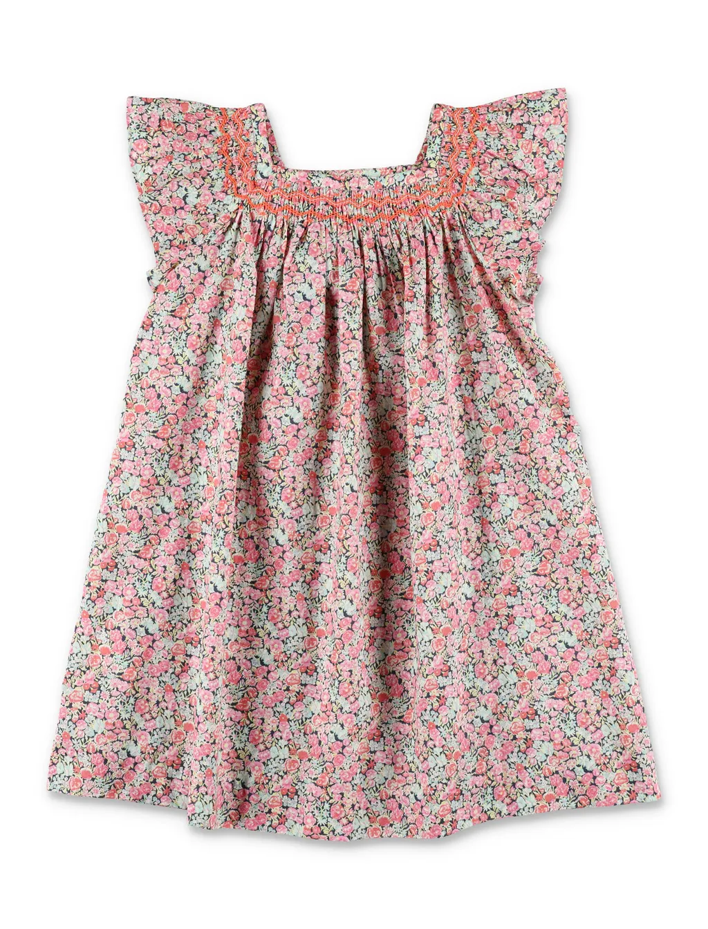 Coryse Floral Printed Flared Hem Dress