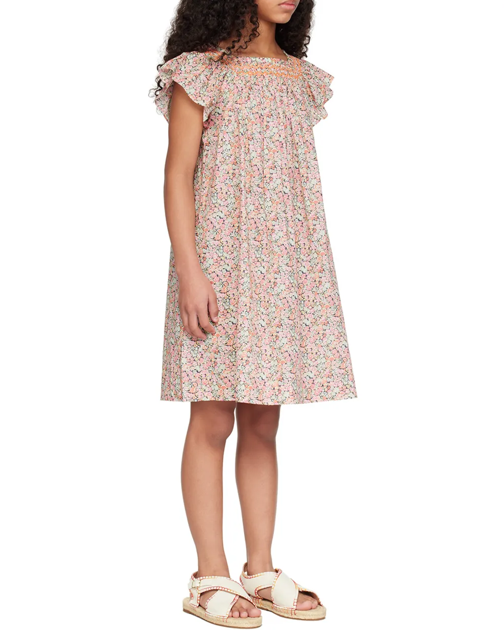 Coryse Floral Printed Flared Hem Dress