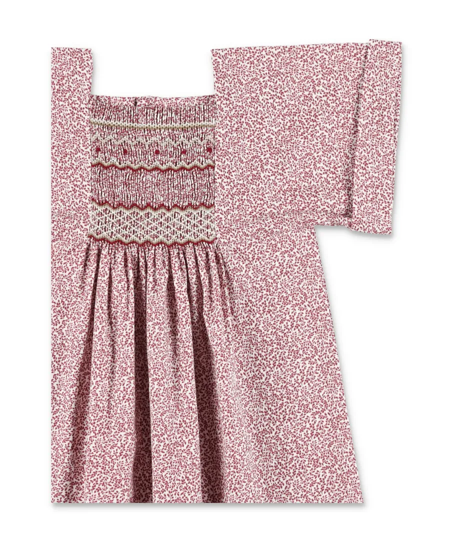 Paysanne Smocked-Panel Dress