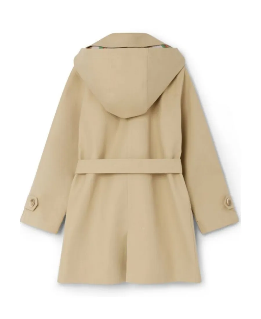 Belted Hooded Trench Coat