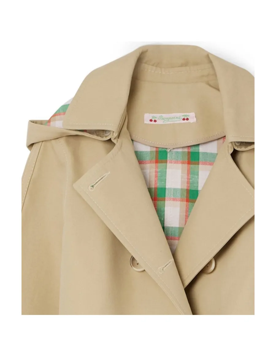 Belted Hooded Trench Coat