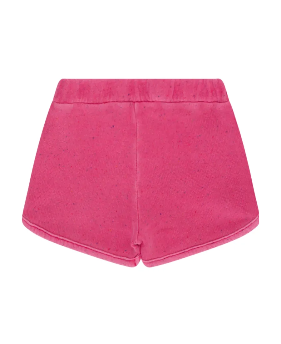 Arial Embroidered-Logo Shorts