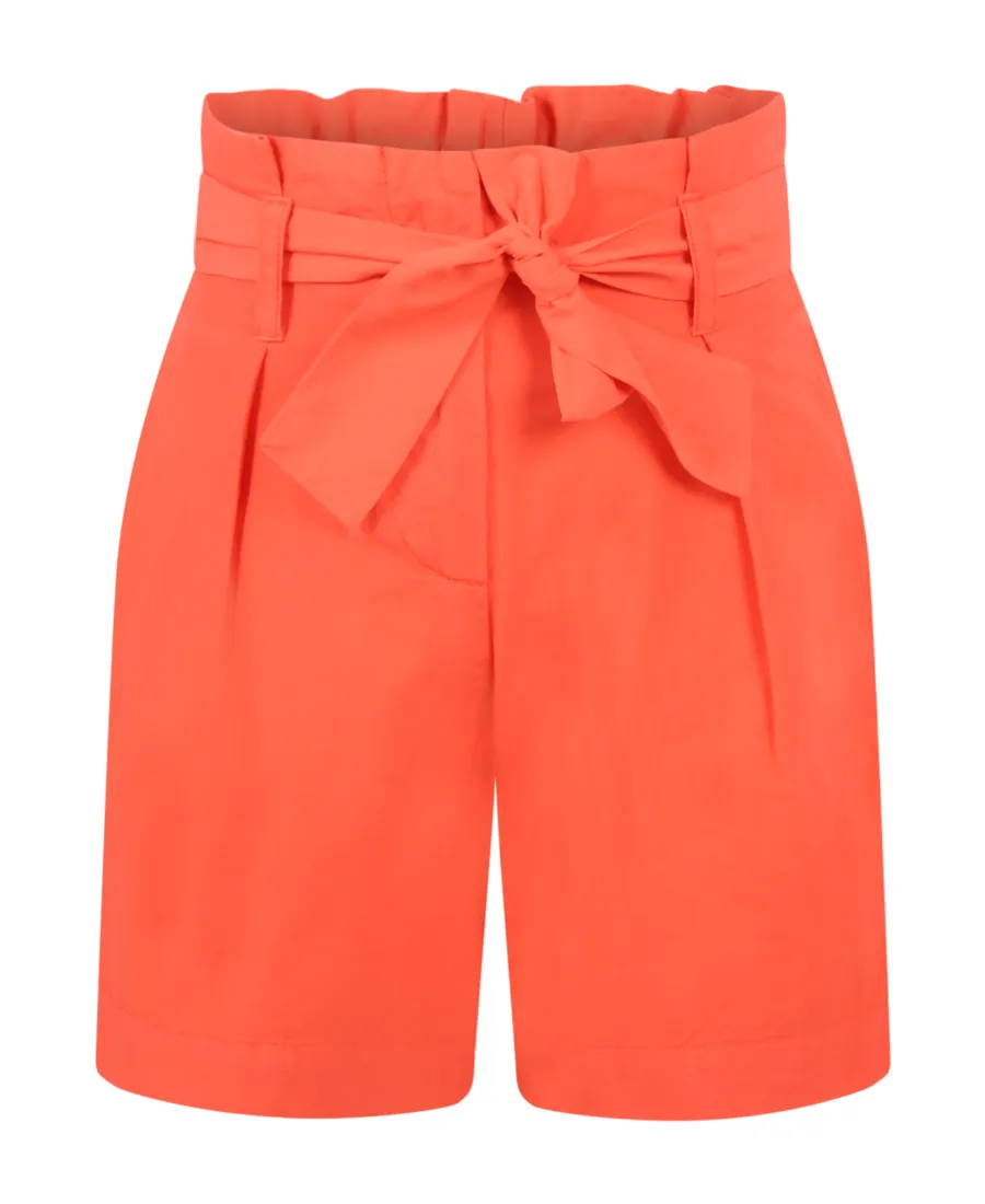 Belted High-Waisted Shorts