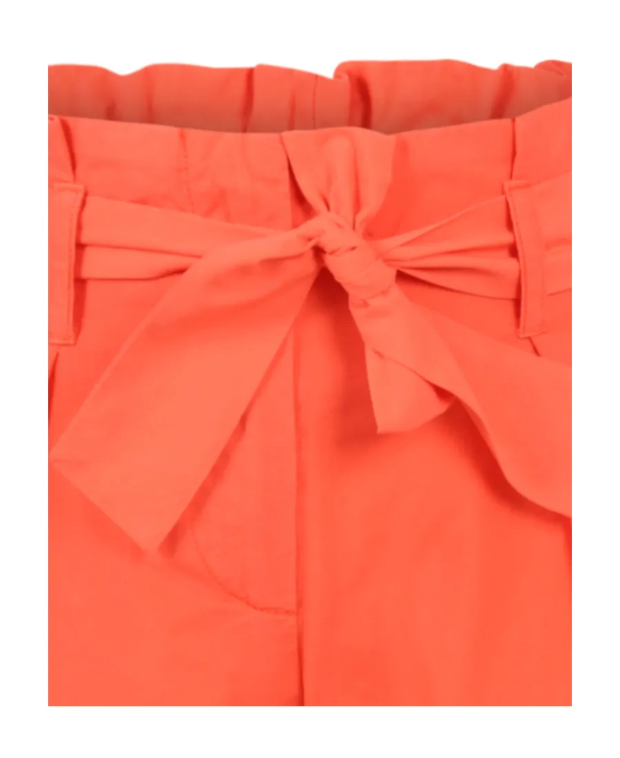 Belted High-Waisted Shorts