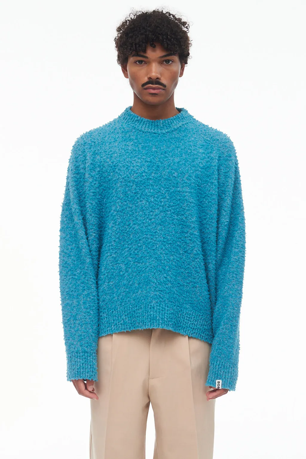 Crew-Neck Logo Tag Jumper