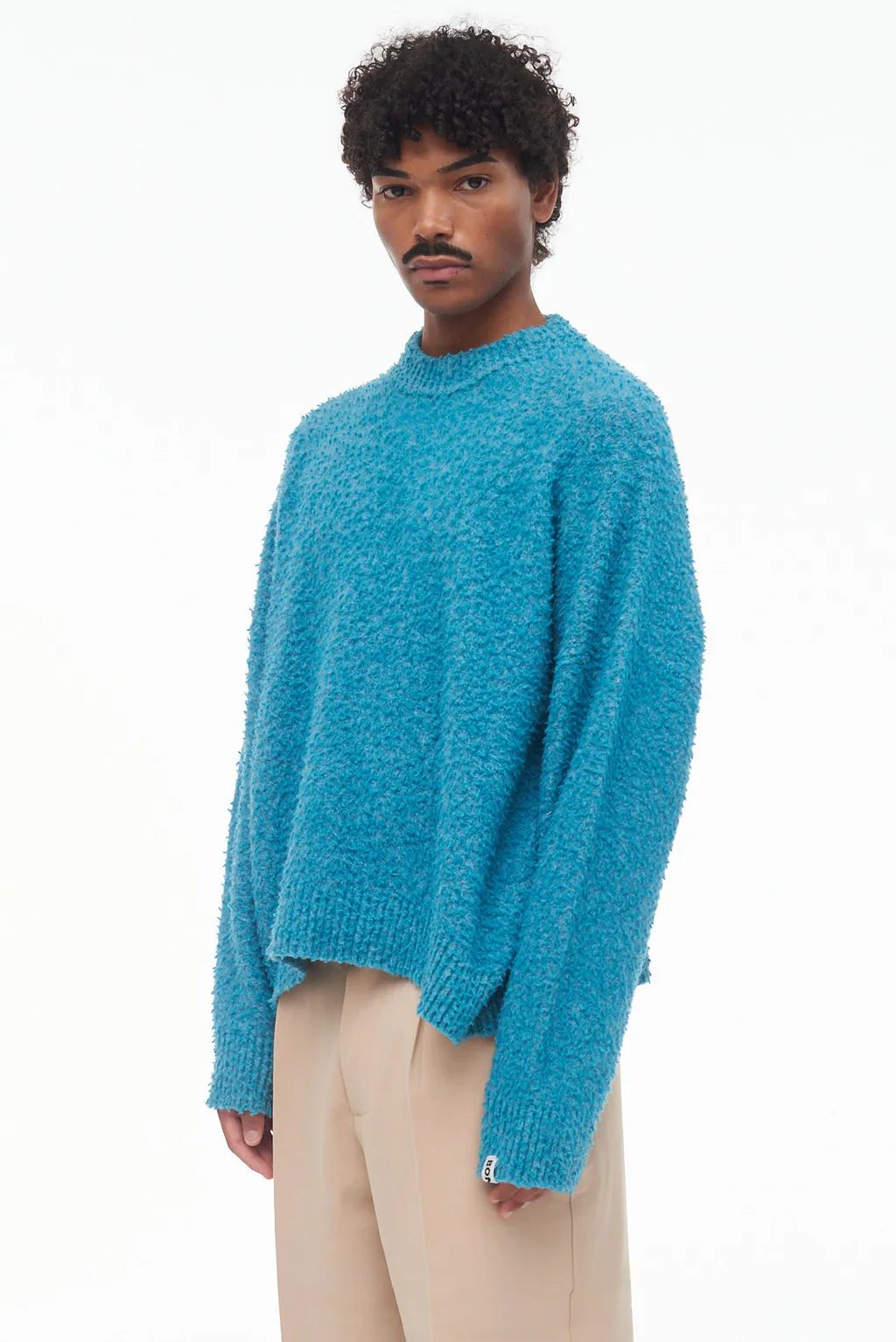 Crew-Neck Logo Tag Jumper