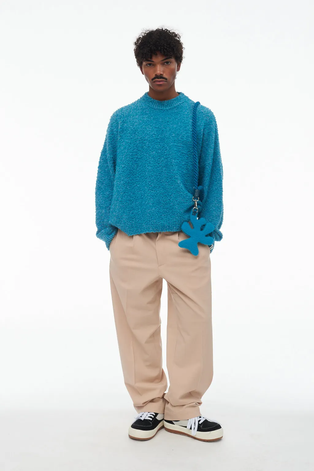 Crew-Neck Logo Tag Jumper