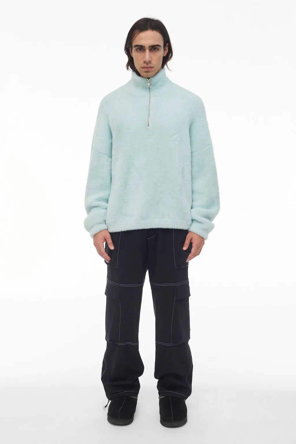 Semi-Zipper Sweater