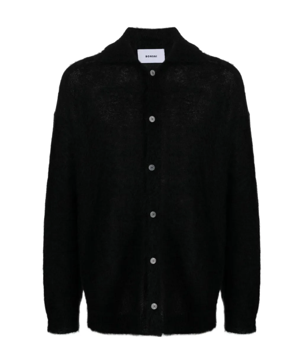 Logo-Patch Buttoned Cardigan