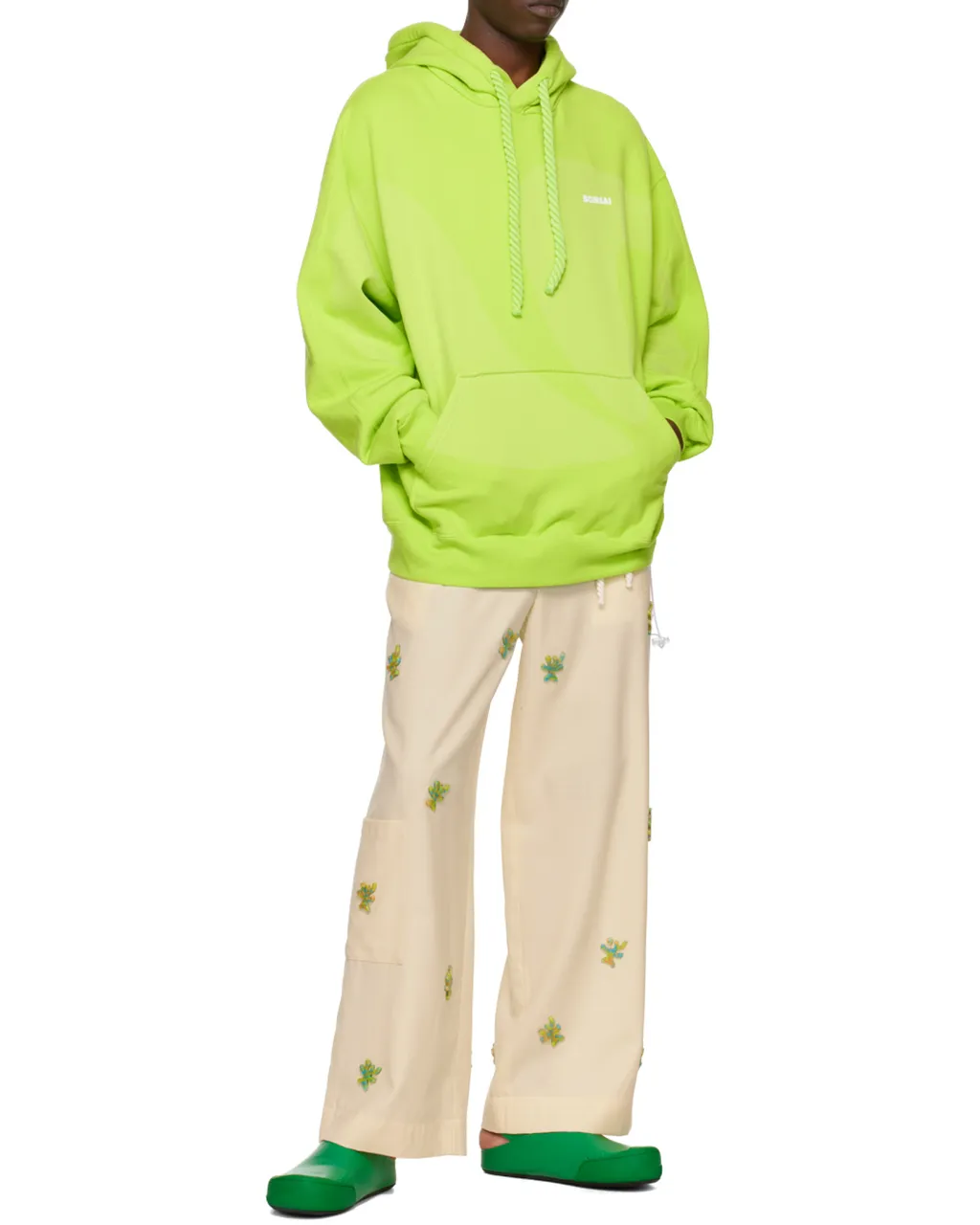 Logo-Print Drawstring Hoodie