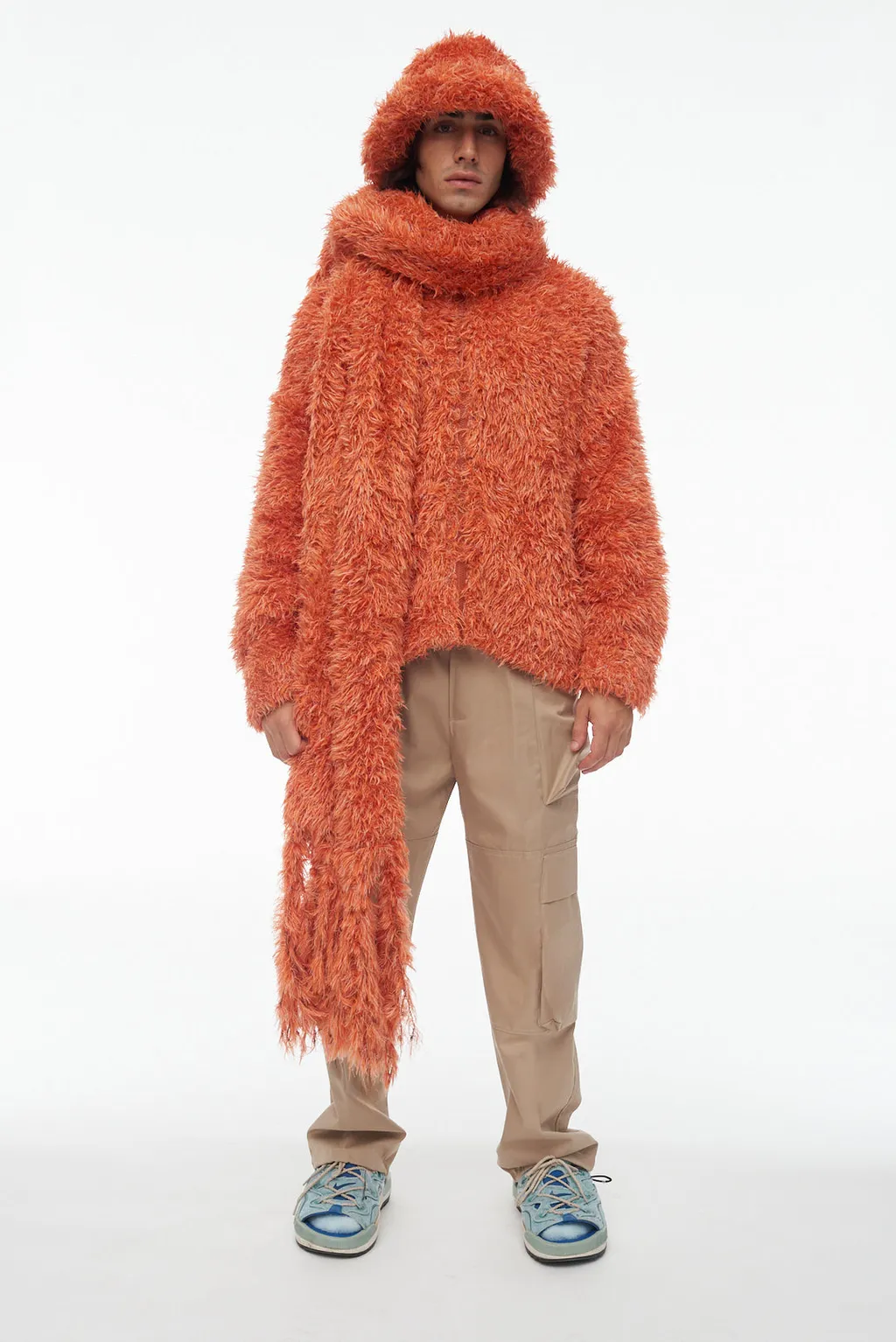 Fluffy Frayed Scarf