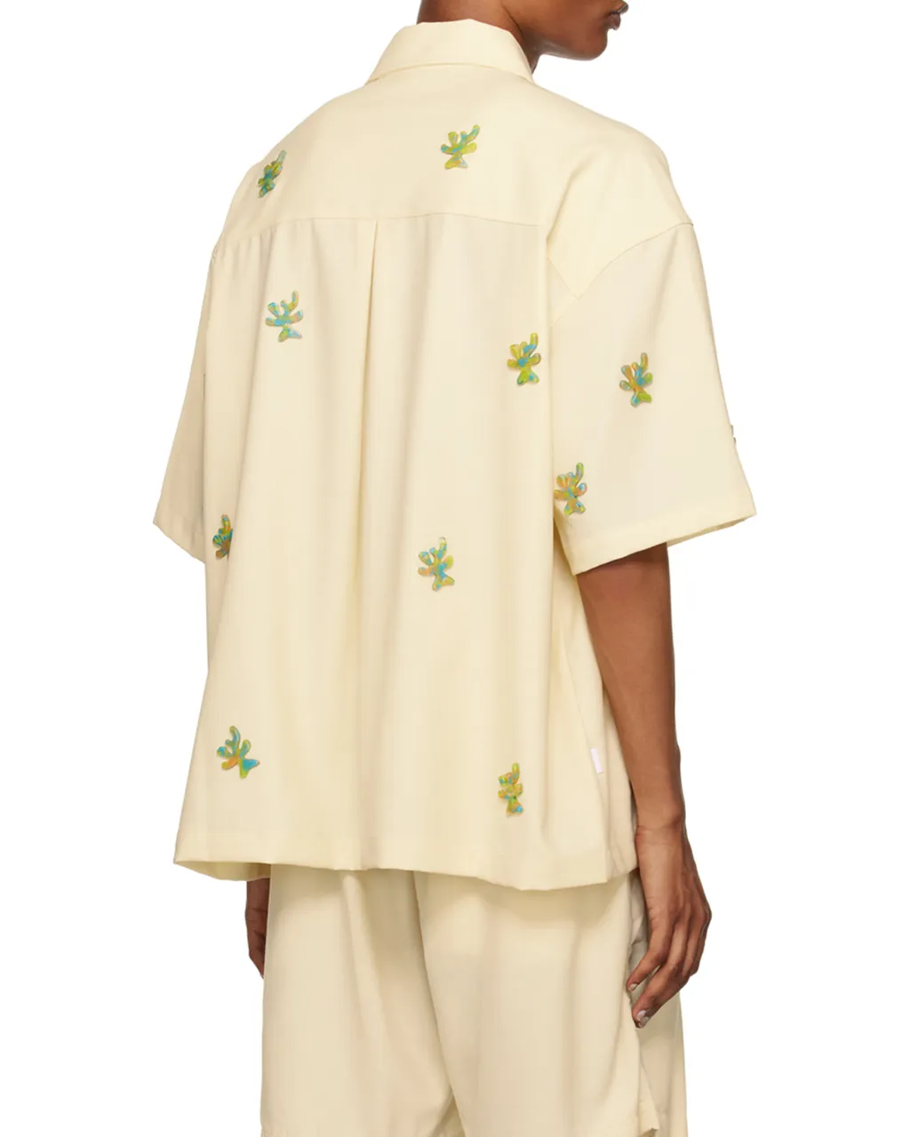 Appliqué-Detailing Virgin Wool Shirt