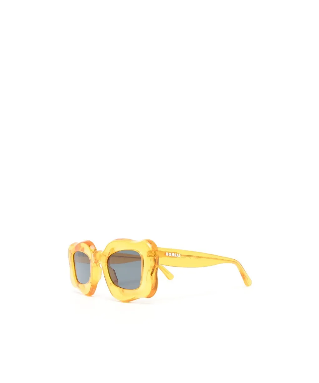 Oversized Curved-Frame Sunglasses