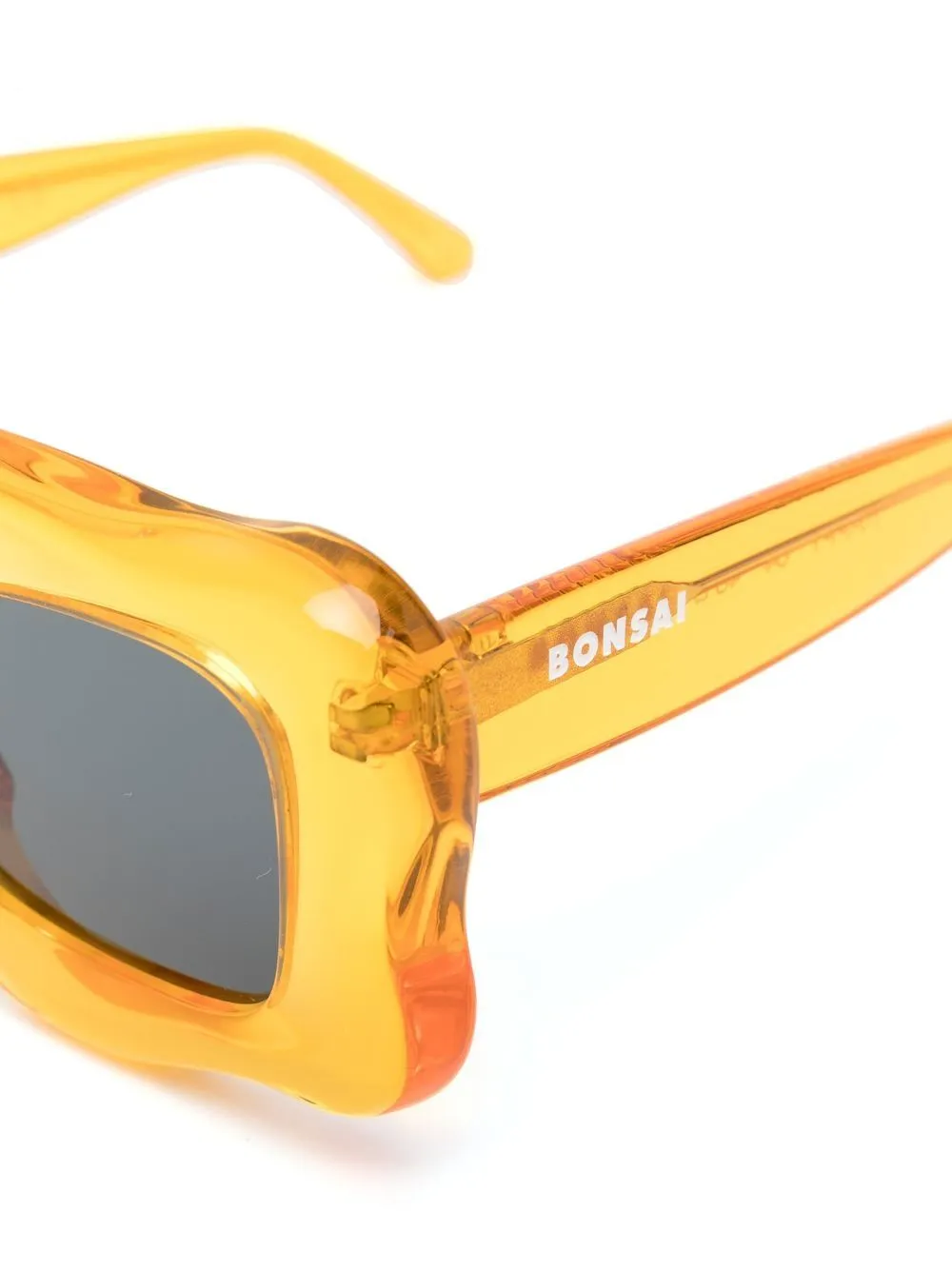 Oversized Curved-Frame Sunglasses
