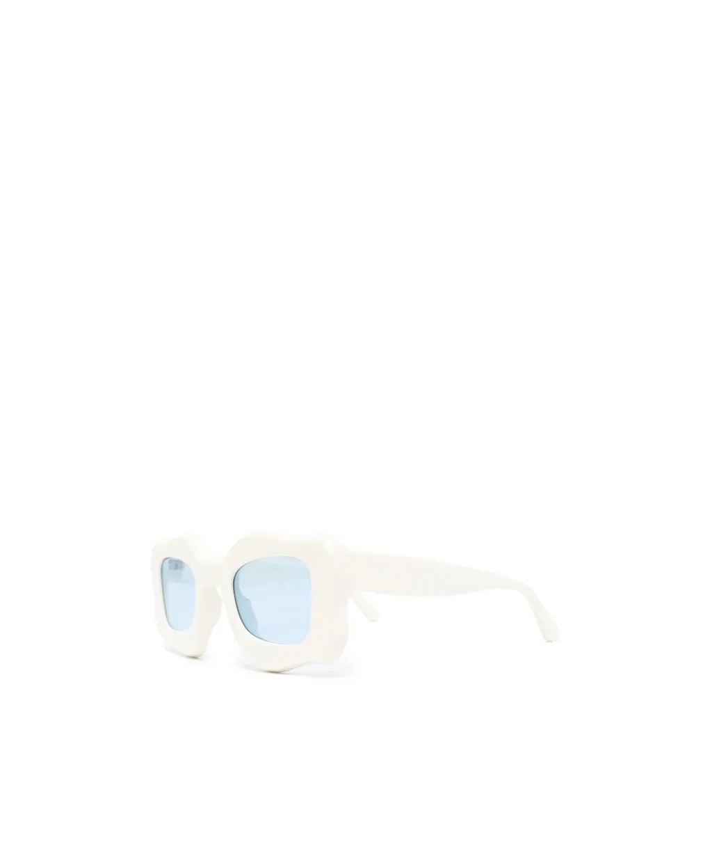 Oversized Curved-Frame Sunglasses