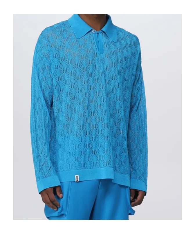 Long-Sleeved Polo Shirt