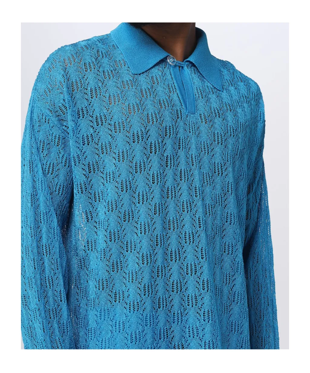 Long-Sleeved Polo Shirt