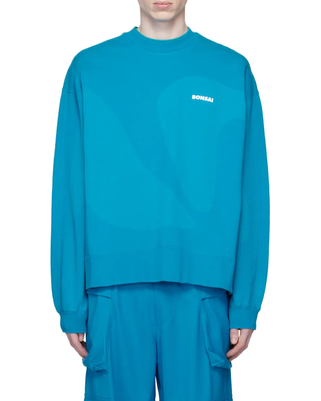 Logo-Print Tonal-Design Sweatshirt