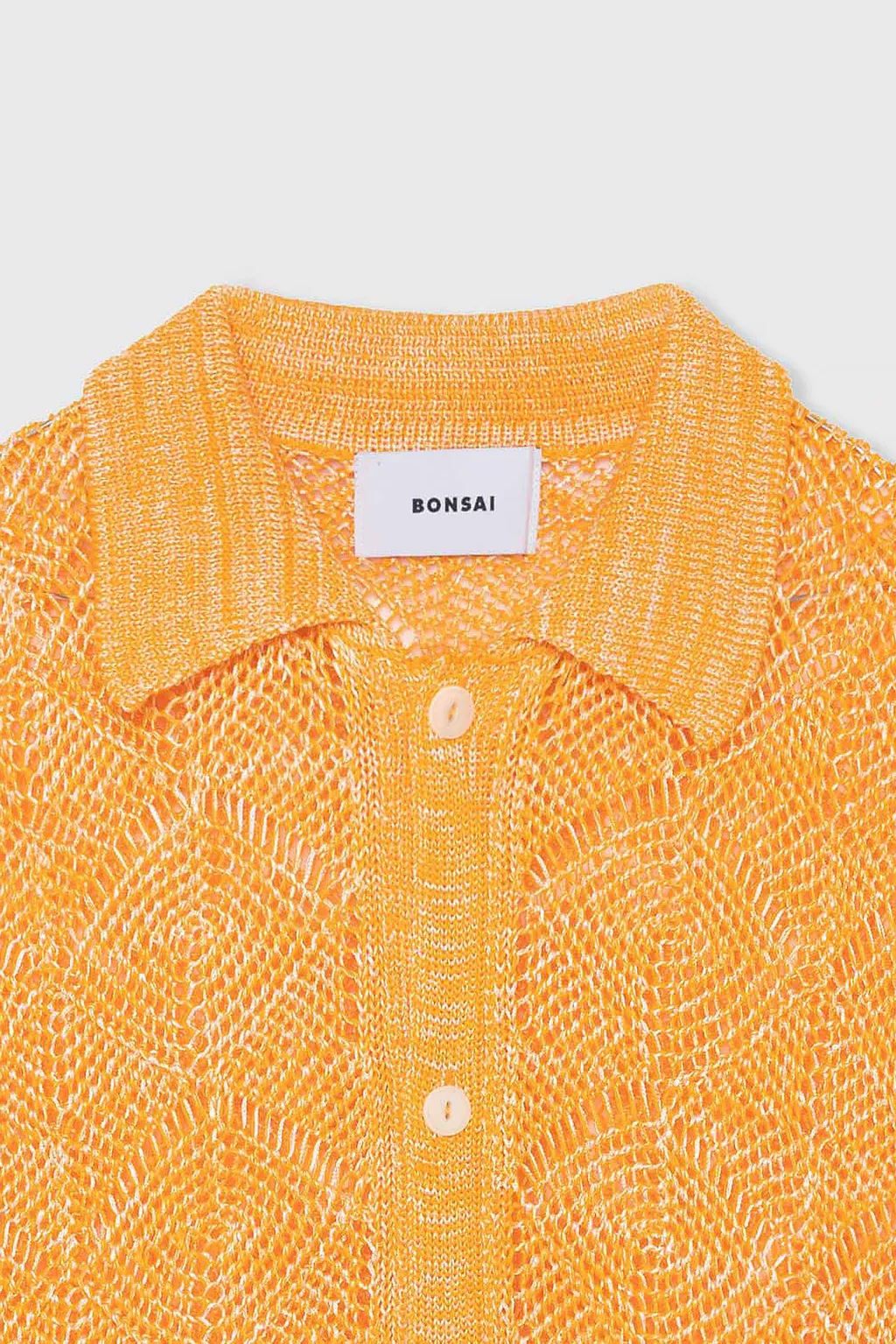 Open-Knit Short-Sleeve Cardigan
